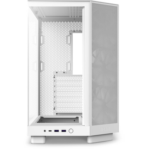 NZXT H6 Flow Mid-Tower Case (White) CC-H61FW-01 B&H Photo Video