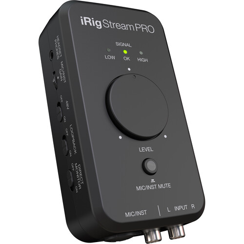 Condenser microphone and audio interface combined into one iRig
