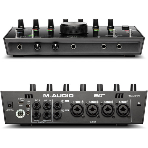 M-Audio AIR 192x4 USB C Audio Interface for Recording,  Podcasting, Streaming with Studio Quality Sound, 1 XLR in and Music  Production Software : Musical Instruments