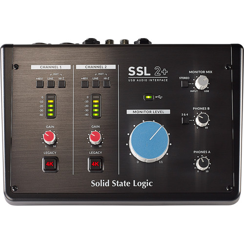 Solid State Logic SSL 2+ USB-C Audio/MIDI Interface 729704X2 B&H