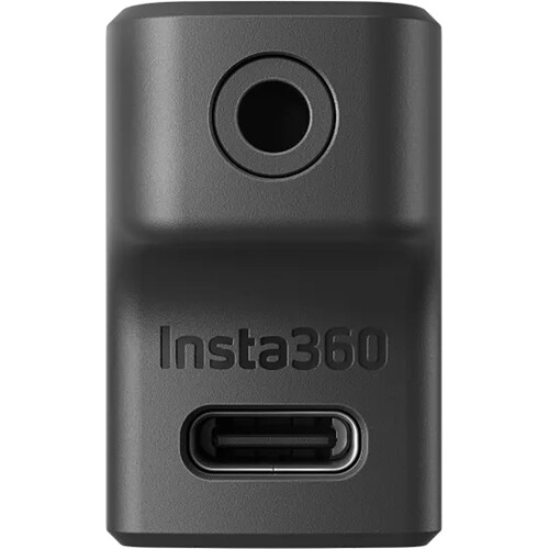 3.5mm Mic Adapter Charging Audio For Insta360 ONE X2/RS Camera