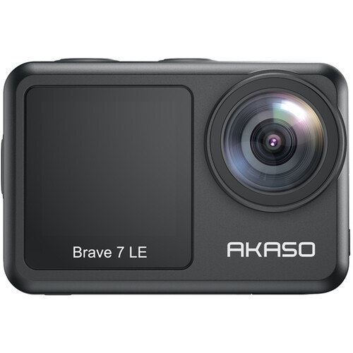 AKASO Brave 7 LE Action Camera with Motorcycle Kit Bundle