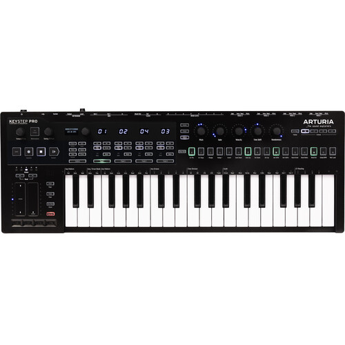 Arturia KeyStep Pro Chroma Multifunctional Sequencing and Performance  Controller (Metallic Gray)