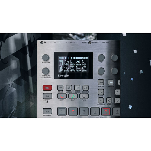 Elektron Syntakt 12-Voice Digital Drum Machine and Synthesizer 25th  Anniversary Edition (Silver)