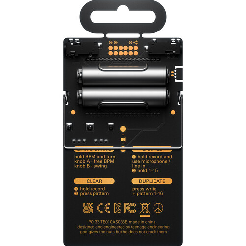 teenage engineering PO-33 KO Pocket Operator Micro Sampler