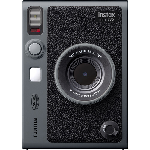 FUJIFILM INSTAX MINI EVO Limited Edition Hybrid Instant Camera Bundle (Dark Silver)