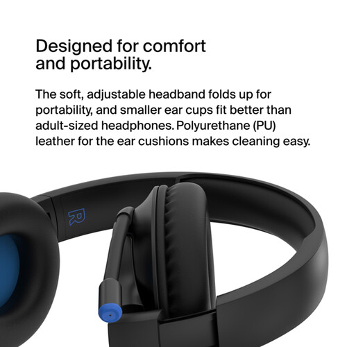 Belkin SoundForm Inspire Over-Ear Headset for Kids (Black) — фото 6