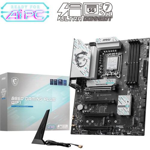 MSI B860 GAMING PLUS WIFI LGA 1851 ATX Motherboard - Green Apple Compunet