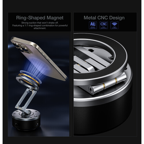 Leofoto Magnetic Phone Mount with Electric Suction Cup