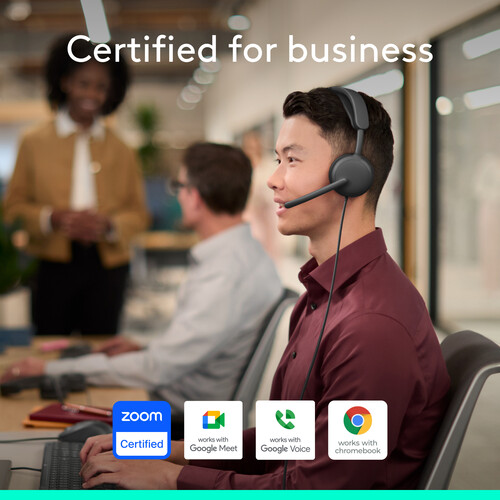 Logitech Zone Wired 2 Headset for Business (Graphite, UC) — фото 2