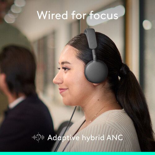 Logitech Zone Wired 2 Headset for Business (Graphite, UC) — фото 3