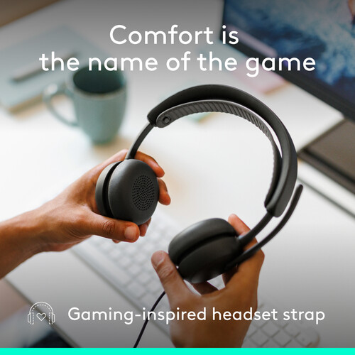 Logitech Zone Wired 2 Headset (Graphite, UC) — фото 5