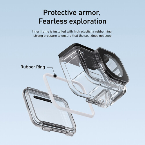 TELESIN S4-WTP-12 Waterproof Case for DJI Osmo Action 6 description image 4