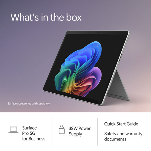 Microsoft 13" Surface Pro for Business (12th Edition, Platinum, 5G + Wi-Fi) #MIEP254461 — фото 6