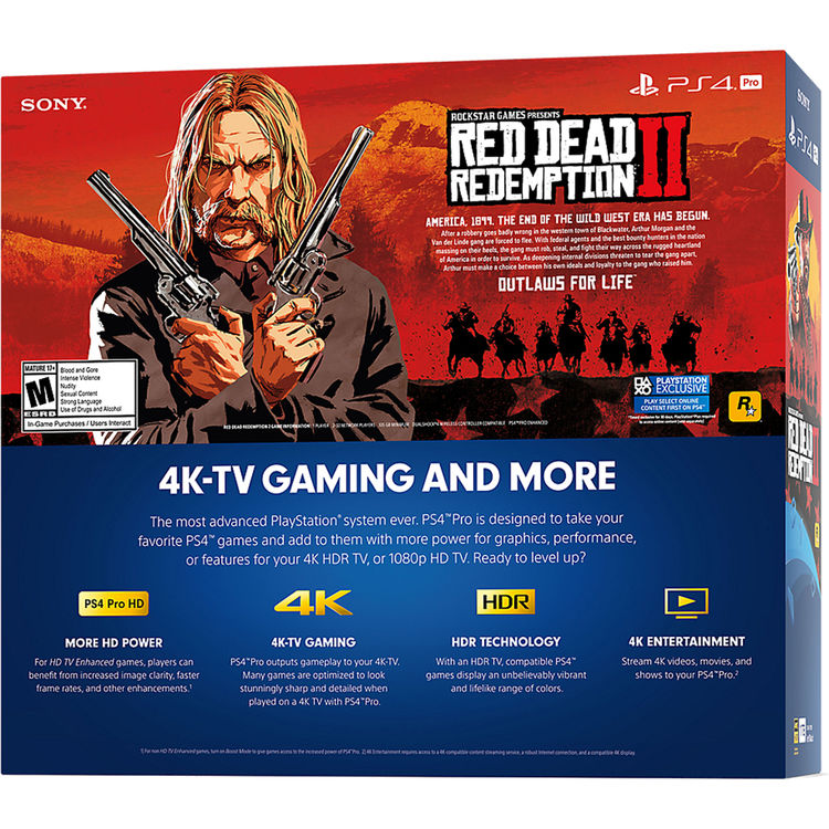 playstation 4 pro bundle red dead redemption 2