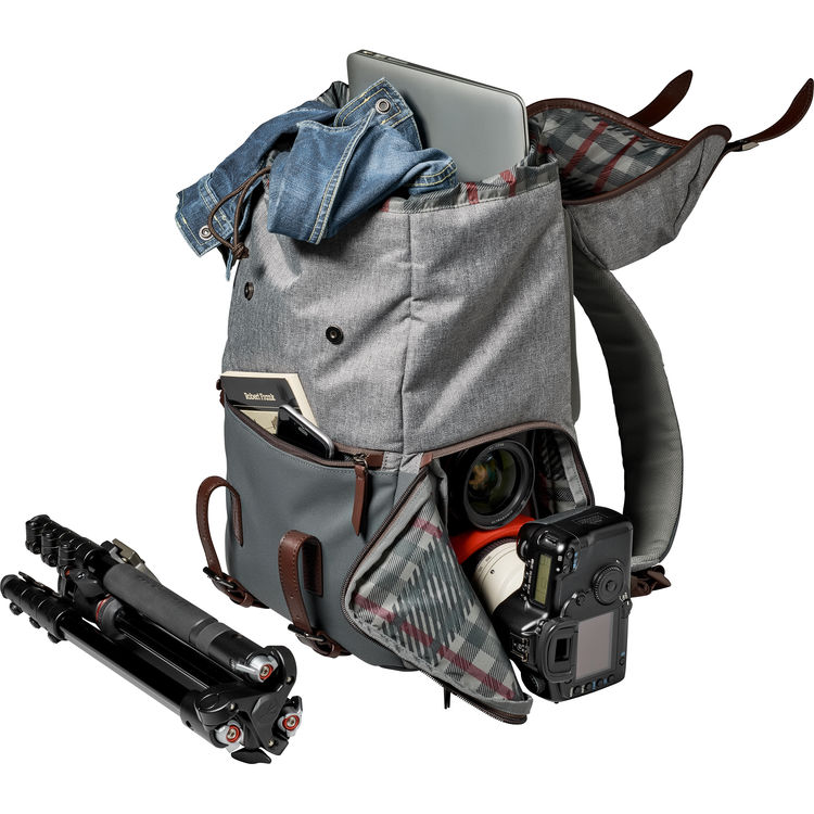 manfrotto windsor camera and laptop backpack