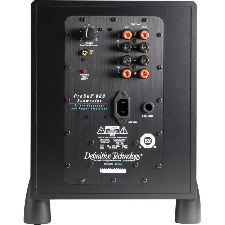 definitive technology subwoofer prosub 800