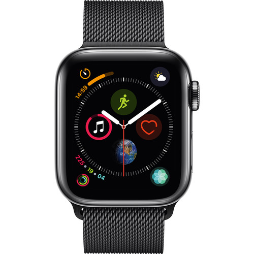 apple watch 44mm space black milanese loop