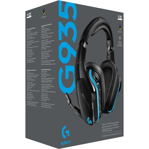 logitech g935 wireless 7.1 surround lightsync gaming headset