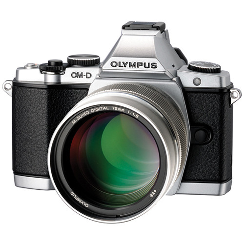 Olympus M Zuiko Digital Ed 75mm F 1 8 Lens Silver Vsu000