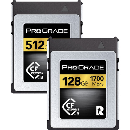 ProGrade CFexpress 2.0 Type B Gold Memory Cards&nbsp;&nbsp;&nbsp; (4 options)