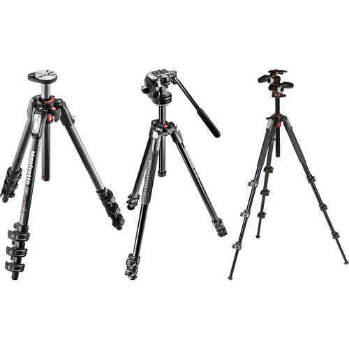 Manfrotto Photo Tripods (Aluminum or Carbon Fiber) (14 options)