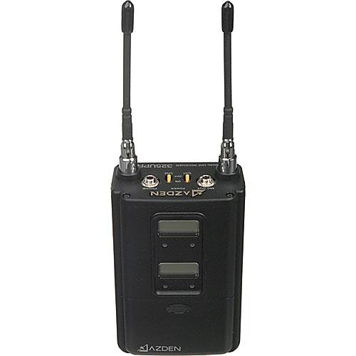 【AZDEN/DUAL UHF RECEIVER/325UPR/55BT】 2x AZDEN 35BT UHF Body Pack Transmitter And 1 X Dual Chanel
