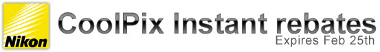 Nikon Coolpix Instant rebates