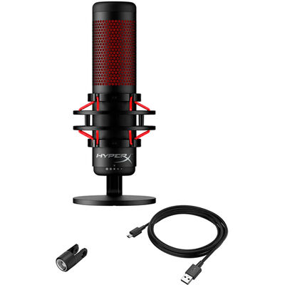 HyperX QuadCast USB Condenser Microphone 4P5P6AA B&H Photo Video