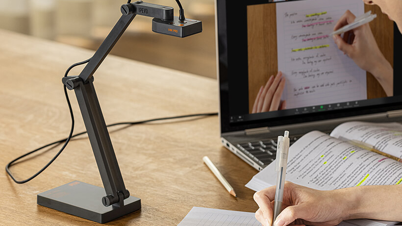 IPEVO V4K PRO UHD USB Document Camera (Slate Gray) 5-903-3-01-00