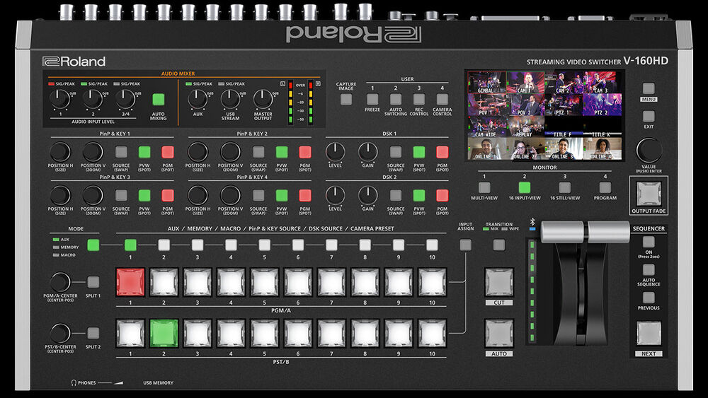 Roland V-160HD SDI/HDMI Streaming Video Switcher V-160HD B&H