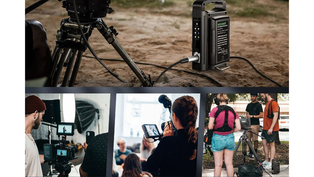 Neewer V-Mount 2-Battery and Dual-Bay Battery Charger Set