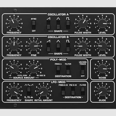 Behringer PRO-800 Analog 8-Voice Polyphonic 0718-ABF86-US1 B&H