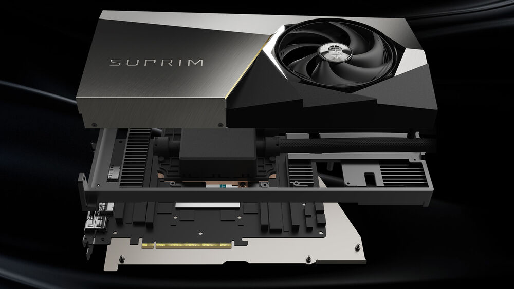 MSI GeForce RTX 5080 SUPRIM LIQUID SOC Graphics Card G5080-16SLS
