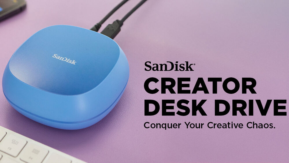 SANDISK 8TB Creator Series USB 3.2 Gen 2 Desk SDSSDT40C-8T00-N25