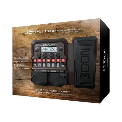 Zoom A1X Four Acoustic Multi-Effects Processor Pedal ZA1XFOUR