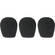 WindTech 300 Series Windscreens for 1-3/8" Diameter Microphones (3 Pack, Black)