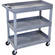 Luxor 32 X 18" Three-Shelf Utility Cart (Gray) EC111-G