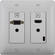 Aurora Multimedia DXW-2 2-Gang HDBaseT Wall Plate Transmitter (White)