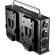 POWERANGE PR-PL-6680B Compact Portable Quad Charger with Simultaneous 28 or 16.8 VDC Output for V-Mount and POWERANGE BP Batteries