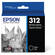 Epson T312 Black Claria Photo HD Ink Cartridge with Sensormatic