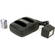 Williams Sound CHG 3502 Dual-Bay Battery Charger & 4 AA Rechargeable Batteries for Select Bodypack Transmitters and Receivers (Black)