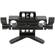 CAMVATE Adjustable Lens Support for 15mm Rods (Black Knobs)
