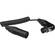 Kopul Coiled 3-Pin XLR-M to Angled 3-Pin XLR-F Cable (3 to 18", Black)