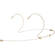 Galaxy Audio HSM4 Dual-Ear Headset Microphone and 4 Cables with Hirose cW, TA4F, TA3F, and 3.5mm Connectors (Beige)