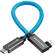Kondor Blue USB-C 3.2 Gen 2 Straight to Right-Angle Cable (12", Kondor Blue)