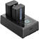 SmallRig NP-FW50 Kit with 2 Batteries and 2-Bay USB Charger
