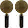 Pinnacle Microphones FAT Top Ribbon Microphones (Brown Body and Gold Grille, Stock Transformer, Pair)