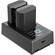 SmallRig NP-FZ100 Kit with 2 Batteries and 2-Bay USB Charger