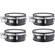 Yamaha DTP8-MBF Mesh Pad Set with Wood Shells for DTX8K-M Electronic Drum Kit (Black Forest)
